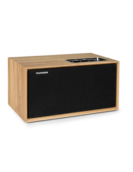 Thomson WS502 sistema de audio para el hogar Microcadena de música para uso doméstico Negro, Madera