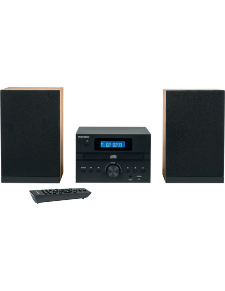 Thomson MIC122BT Microcadena de música para uso doméstico 10 W Negro, Plata