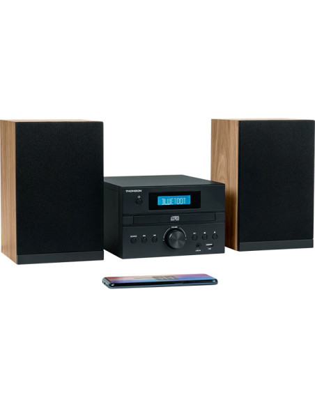 Thomson MIC122BT Microcadena de música para uso doméstico 10 W Negro, Plata