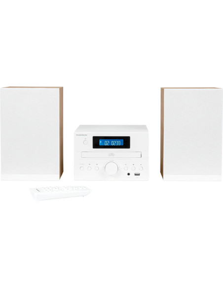 Thomson MIC122BT Microcadena de música para uso doméstico 10 W Negro, Plata