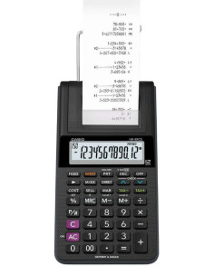 Casio HR-8RCE-BK calculadora Escritorio Calculadora de impresión Negro