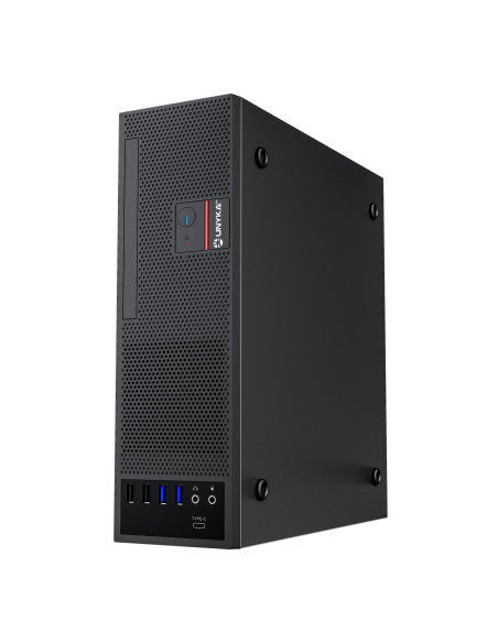 UNYKAch Caja Slim UK3006 8L SFF Micro ATX Black 150W Flex