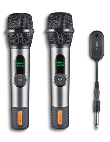 NGS SINGER STAR DUO Negro Micrófono vocal