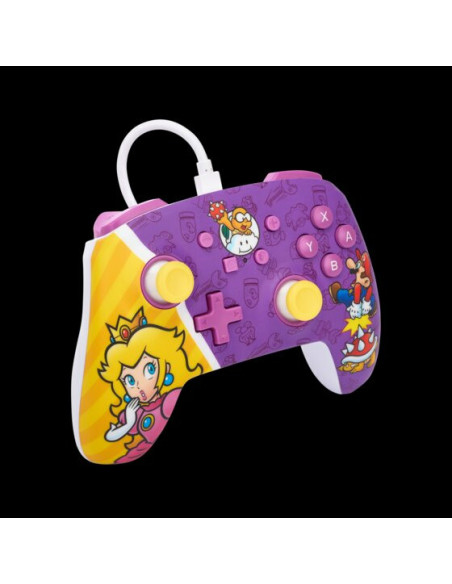 PowerA NSGP0092-01 mando y volante Púrpura, Rojo, Amarillo USB Gamepad Nintendo Switch