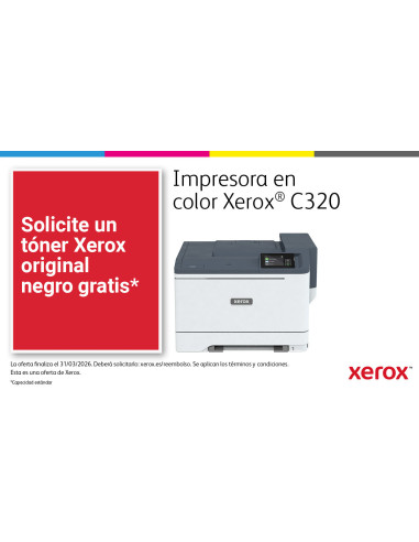 Xerox C320 A4 33 ppm Impresora inalámbrica a doble cara PS3 PCL5e 6 2 bandejas Total 251 hojas