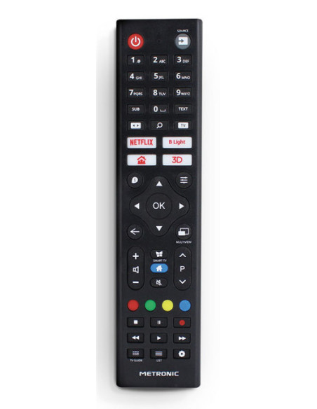 Metronic 495352 mando a distancia IR inalámbrico TV Botones