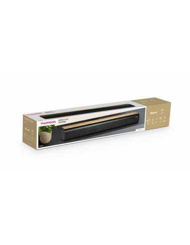 Thomson SB402BT altavoz soundbar Negro, Madera 200 W