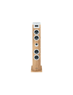 Thomson DS121CD sistema de audio para el hogar Torre de sonido para uso doméstico 10 W Blanco, Madera
