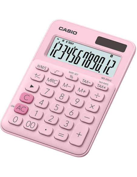 Casio MS-20UC-PK calculadora Escritorio Calculadora básica Rosa