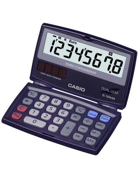 Casio SL-100VER calculadora Bolsillo Pantalla de calculadora Azul