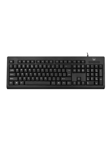 Ewent EW3190 teclado Universal USB QWERTY Internacional de EE.UU. Negro