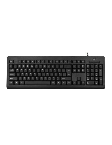 Ewent EW3190 teclado Universal USB QWERTY Internacional de EE.UU. Negro