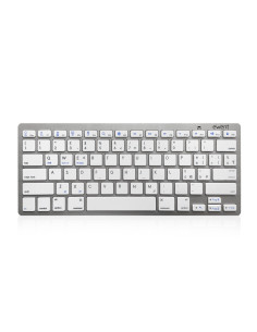 Ewent EW3160 teclado para móvil Italiano Bluetooth Plata, Blanco