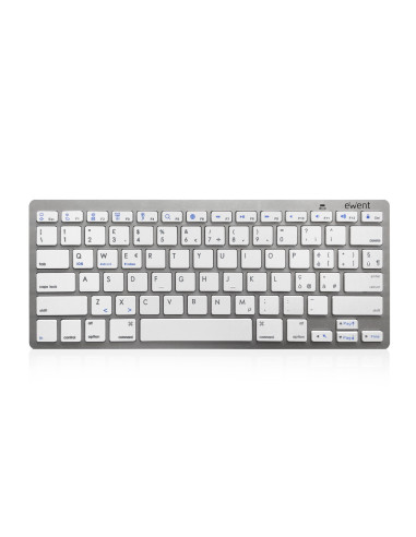 Ewent EW3160 teclado para móvil Italiano Bluetooth Plata, Blanco