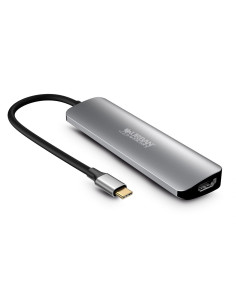 Urban Factory MHC45UF base para portátil y replicador de puertos Alámbrico USB 3.2 Gen 1 (3.1 Gen 1) Type-C Gris 2