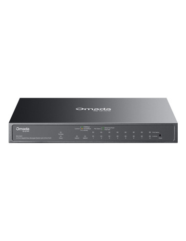 TP-Link Omada ES210GP switch Gestionado L2 Gigabit Ethernet (10 100 1000) Energía sobre Ethernet (PoE) DIN rail Negro