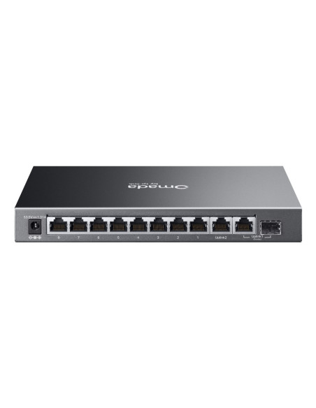 TP-Link Omada ES210GP switch Gestionado L2 Gigabit Ethernet (10 100 1000) Energía sobre Ethernet (PoE) DIN rail Negro