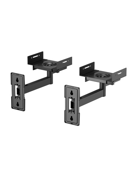 AISENS Soporte Universal De Pared Giratorio E Inclinable Para Altavoces, Negro