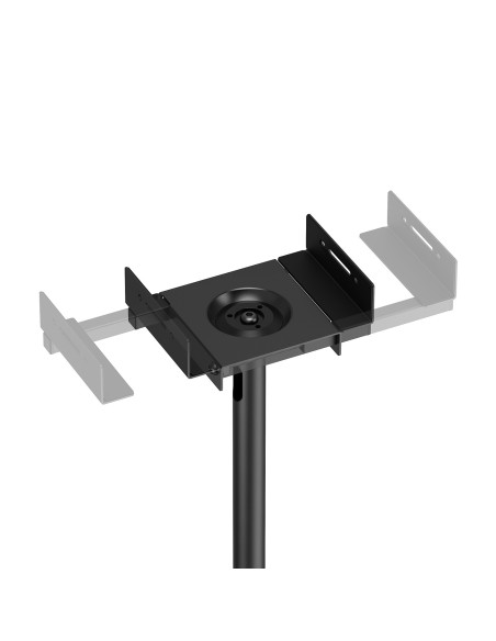 AISENS Soporte Universal De Suelo Giratorio E Inclinable Para Altavoces, Negro