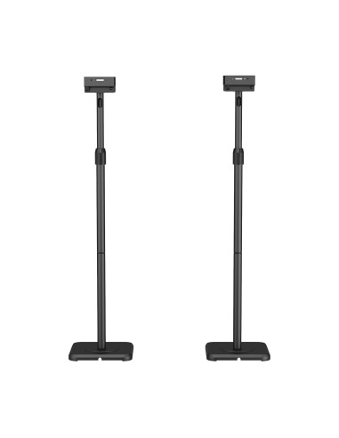 AISENS Soporte Universal De Suelo Giratorio E Inclinable Para Altavoces, Negro