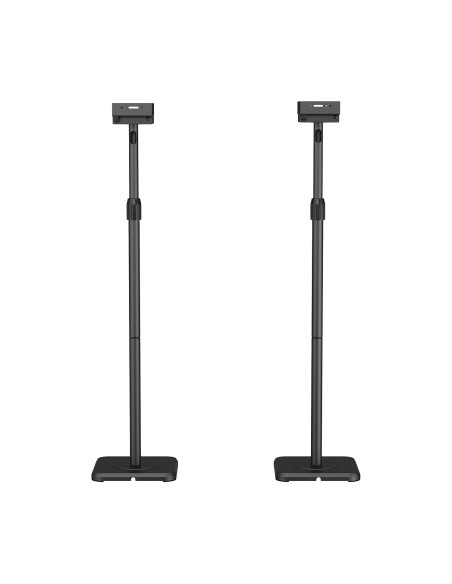 AISENS Soporte Universal De Suelo Giratorio E Inclinable Para Altavoces, Negro