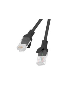 Lanberg PCU5-10CC-0050-BK cable de red Negro 0,5 m Cat5e U UTP (UTP)