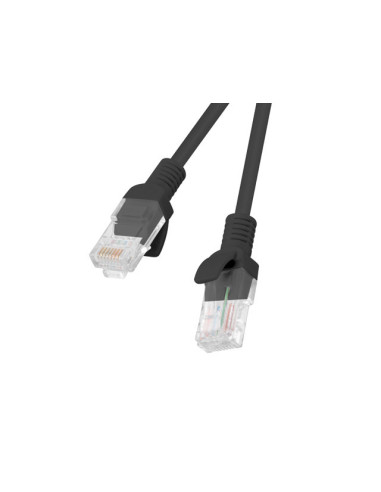 Lanberg PCU5-10CC-0050-BK cable de red Negro 0,5 m Cat5e U UTP (UTP)