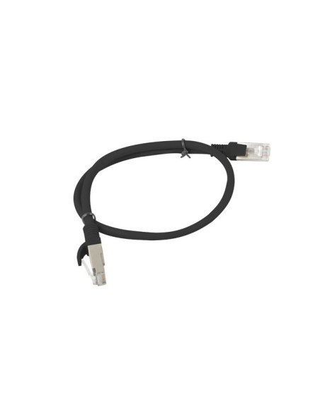 Lanberg PCU5-10CC-0050-BK cable de red Negro 0,5 m Cat5e U UTP (UTP)