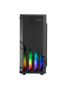 Mars Gaming MC-X2, Caja PC Gaming ATX, Frontal Acero FRGB, 2 Ventiladores 12cm FRGB, Ventana Lateral Completa, Negro 2