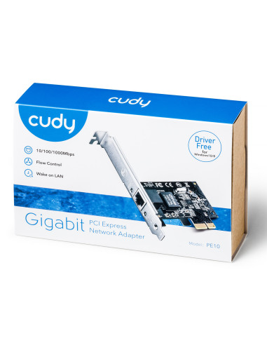Cudy PE10 adaptador y tarjeta de red Interno Ethernet 1000 Mbit s