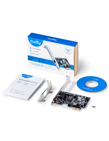 Cudy PE10 adaptador y tarjeta de red Interno Ethernet 1000 Mbit s