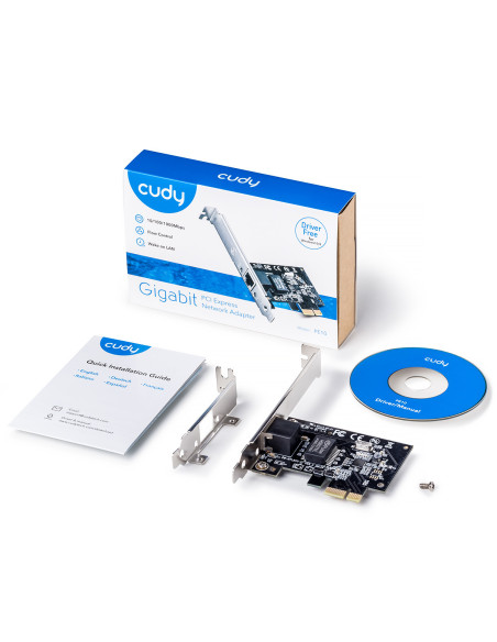 Cudy PE10 adaptador y tarjeta de red Interno Ethernet 1000 Mbit s