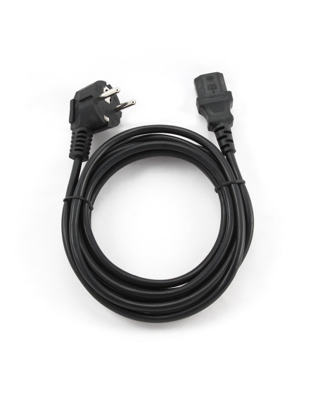 Gembird PC-186-VDE-3M power cord with VDE approval 3 meter Negro