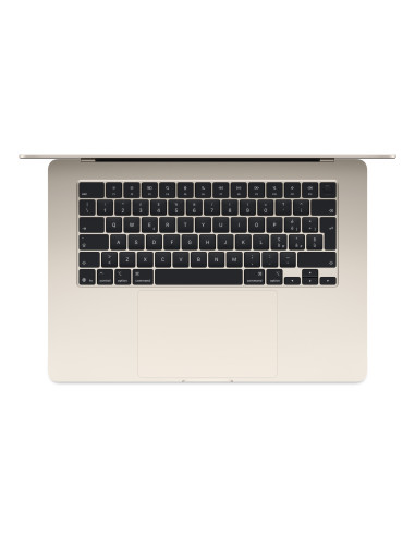 Apple MacBook Air Apple M M4 Portátil 38,9 cm (15.3") 16 GB 512 GB SSD Wi-Fi 6E (802.11ax) macOS Sequoia Beige