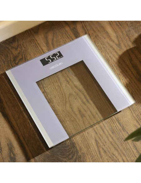 Cecotec Surface Precision Healthy Plaza Gris, Transparente, Blanco Báscula personal electrónica
