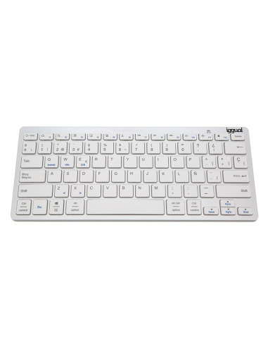 iggual Teclado Bluetooth Slim TKL-BT plata 2 canal