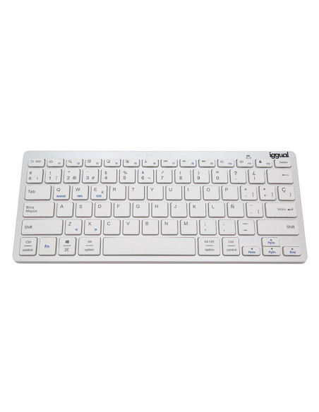 iggual Teclado Bluetooth Slim TKL-BT plata 2 canal