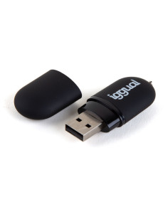iggual Lápiz USB 2.0 16GB PEN16 negro con tapa