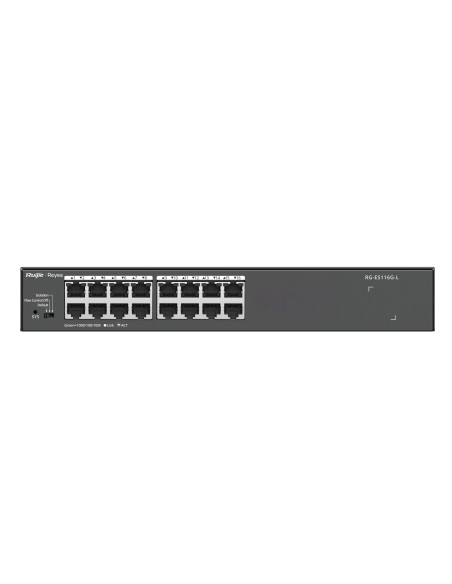 Ruijie Networks RG-ES116G-L switch No administrado L2 Gigabit Ethernet (10 100 1000) Negro