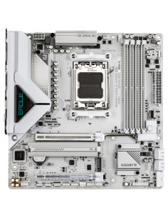 GIGABYTE B850M EAGLE WIFI6E ICE Placa Base – Procesadores AMD Ryzen serie 9000, VRM digital de 8+2+2 fases, hasta 8200 MHz DDR5 2