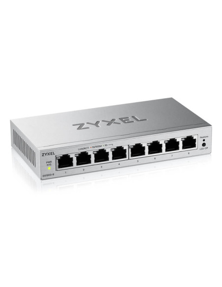Zyxel GS1200-8V3 Gestionado L2 Gigabit Ethernet (10 100 1000) Escritorio Gris