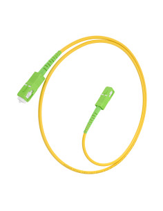 AISENS Cable Fibra Óptica Latiguillo G657A2 3.0 9 125 SMF Simplex CPR DCA LSZH, SC APC-SC APC, Amarillo, 1.0m 2