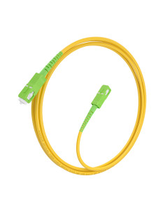 AISENS Cable Fibra Óptica Latiguillo G657A2 3.0 9 125 SMF Simplex CPR DCA LSZH, SC APC-SC APC, Amarillo, 3.0m 2