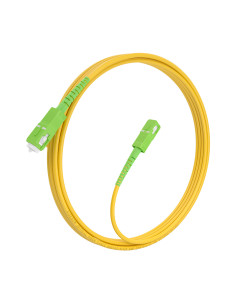 AISENS Cable Fibra Óptica Latiguillo G657A2 3.0 9 125 SMF Simplex CPR DCA LSZH, SC APC-SC APC, Amarillo, 5.0m 2