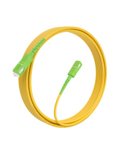 AISENS Cable Fibra Óptica Latiguillo G657A2 3.0 9 125 SMF Simplex CPR DCA LSZH, SC APC-SC APC, Amarillo, 7.0m 2