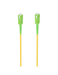 AISENS Cable Fibra Óptica Latiguillo G657A2 3.0 9 125 SMF Simplex CPR DCA LSZH, SC APC-SC APC, Amarillo, 10m