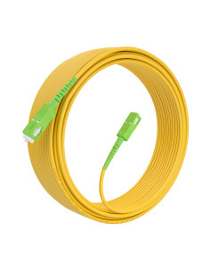AISENS Cable Fibra Óptica Latiguillo G657A2 3.0 9 125 SMF Simplex CPR DCA LSZH, SC APC-SC APC, Amarillo, 10m 2