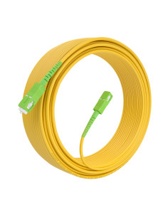 AISENS Cable Fibra Óptica Latiguillo G657A2 3.0 9 125 SMF Simplex CPR DCA LSZH, SC APC-SC APC, Amarillo, 20m 2