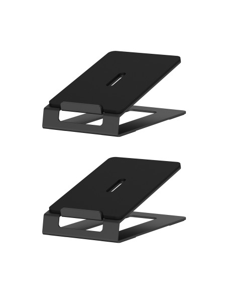 AISENS Soporte Universal De Sobremesa Para Altavoces, Negro