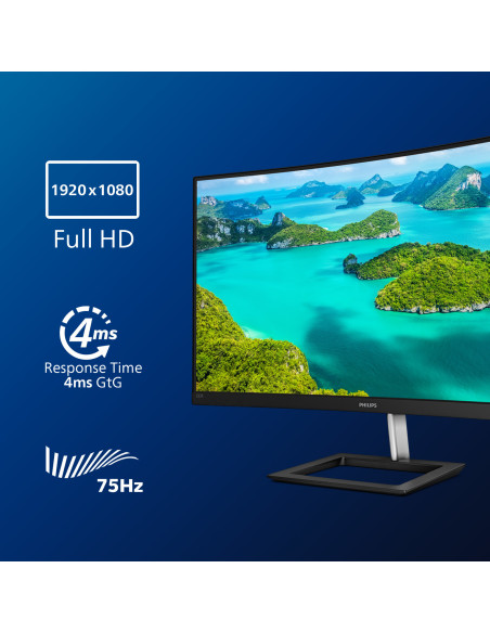 Philips E Line 322E1C 00 pantalla para PC 80 cm (31.5") 1920 x 1080 Pixeles Full HD LCD Negro